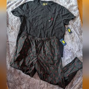 Polo Ralph Lauren Black Sleepwear with Red Accents